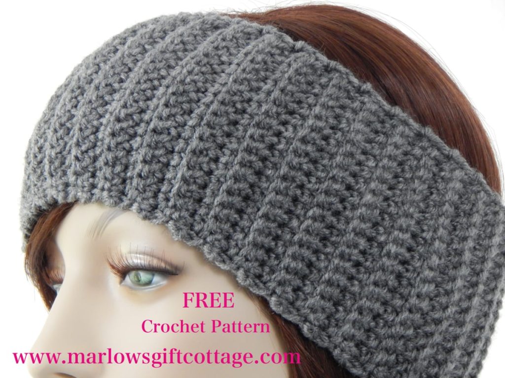Easy crochet ear warmer pattern design for winter