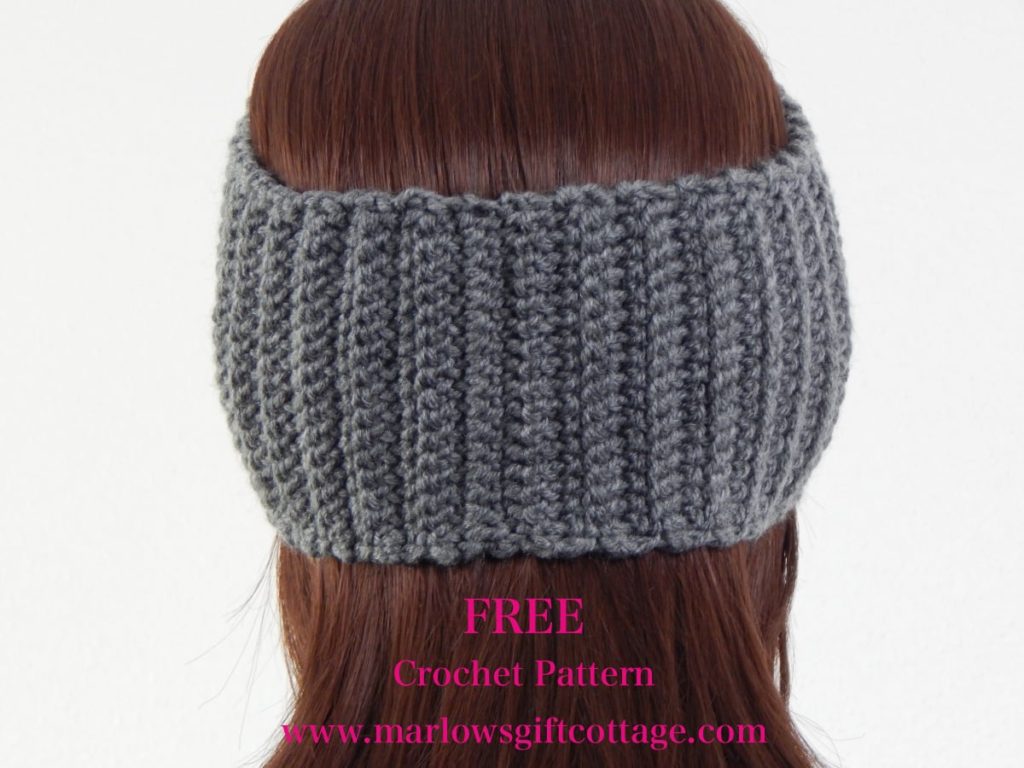 Easy crochet ear warmer pattern design for winter