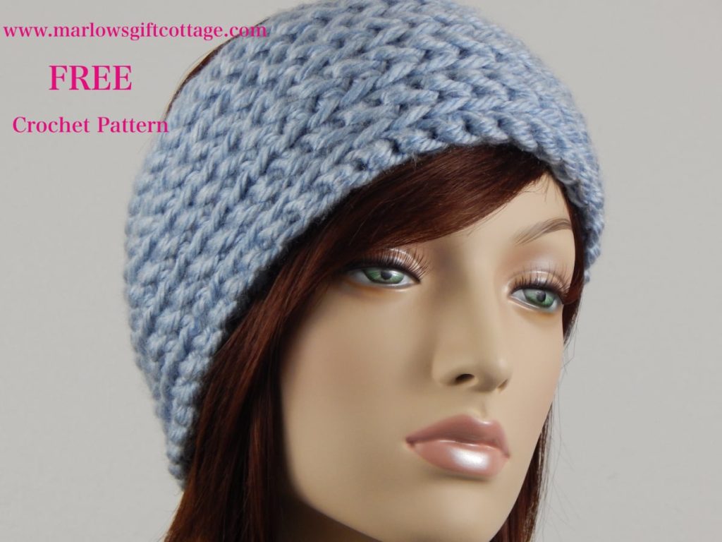 Easy crochet ear warmer pattern design for winter