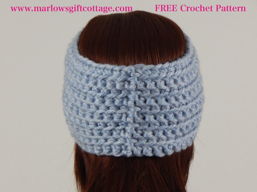 Easy crochet ear warmer pattern design for winter