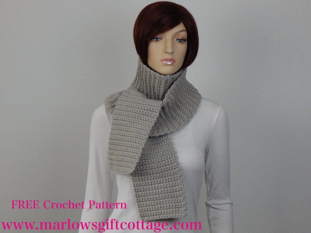 Easy simple crochet scarf pattern for beginner