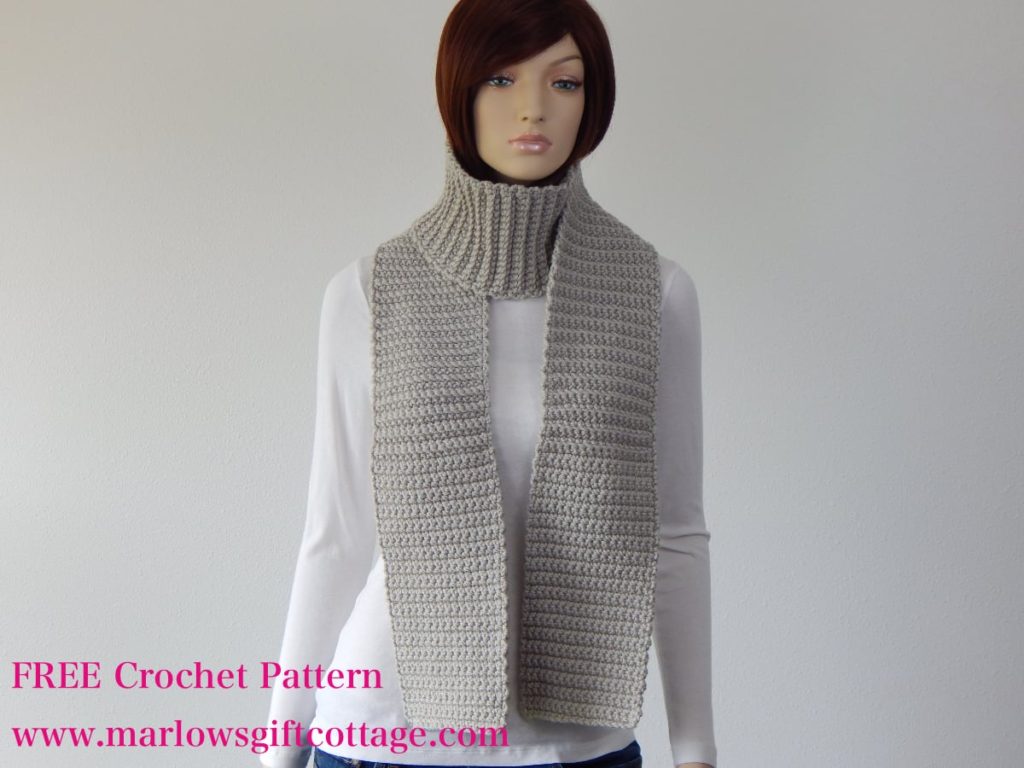 Easy simple crochet scarf pattern for beginner