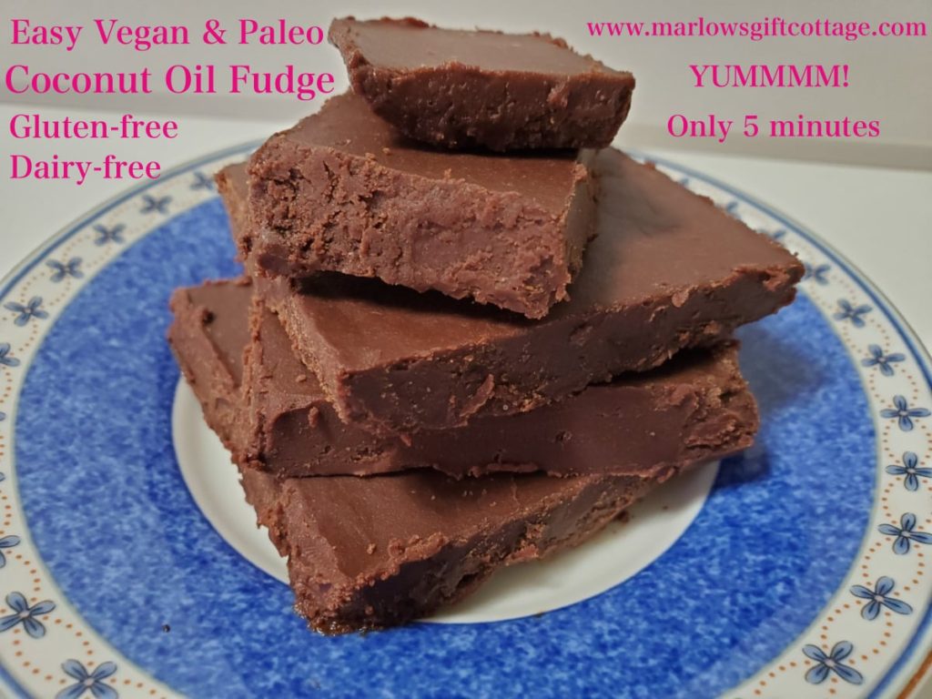 Allergy-friendly coconut oil fudge easy dairy-free gluten-free paleo dessert vegan fudge recipe