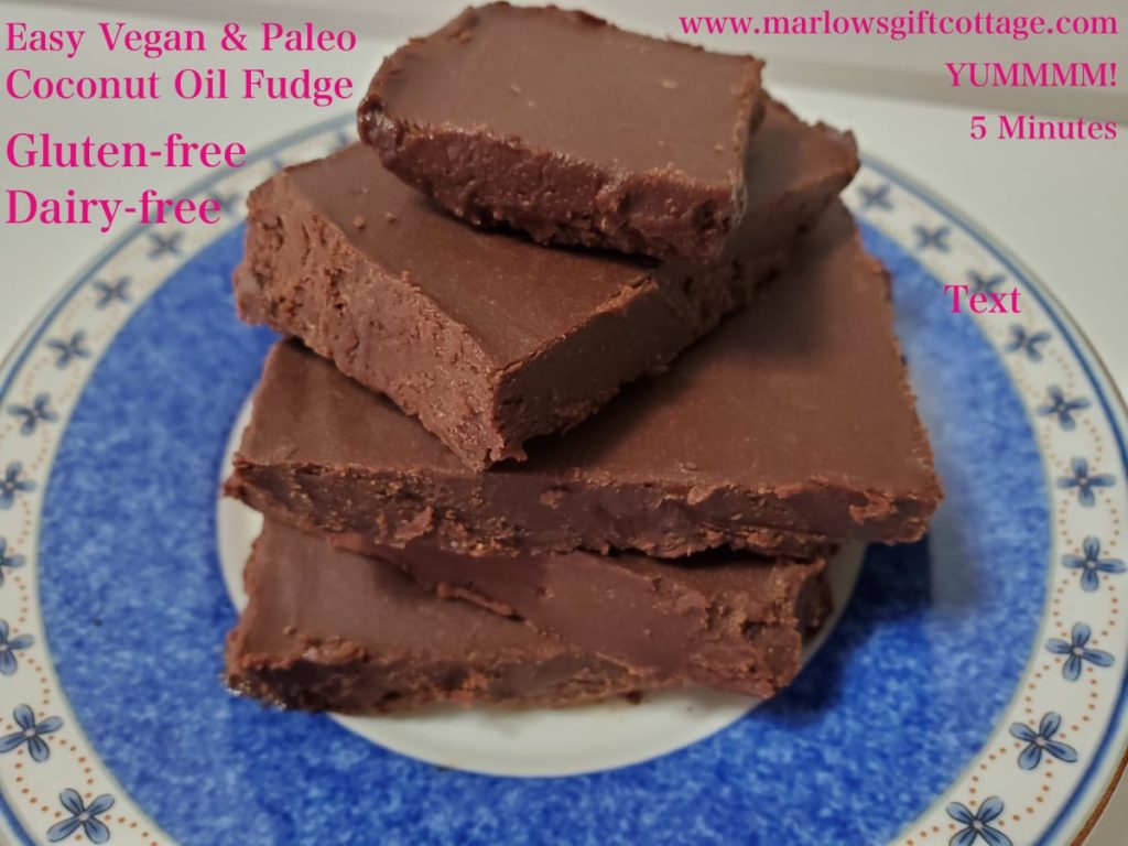 Allergy-friendly coconut oil fudge easy dairy-free gluten-free paleo dessert vegan fudge recipe