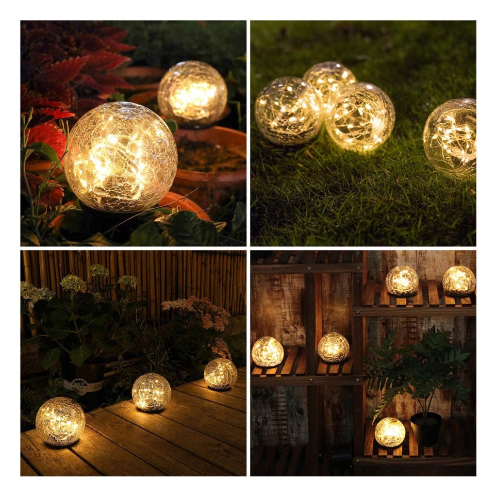 Romantic Outdoor Lighting Decor Found On Etsy DestinysLab Cracked Glass Globes