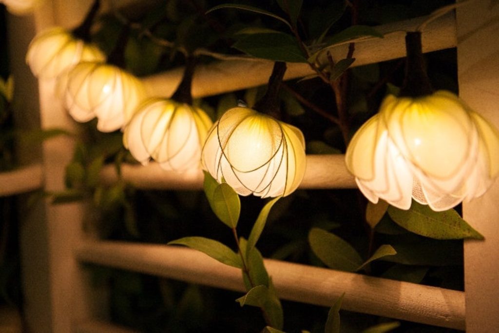 Romantic Outdoor Lighting Decor Found On Etsy ginew white lotus lights