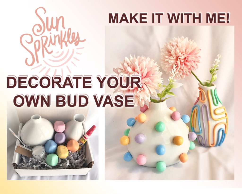 Make Your Own Handmade Gift with Awesome Arts and Crafts Kits for All Ages on Etsy to Inspire Your Creative Side Make Your Own Crafts, Handmade Gifts, SunSprinklesShop Decorate Bud Vase