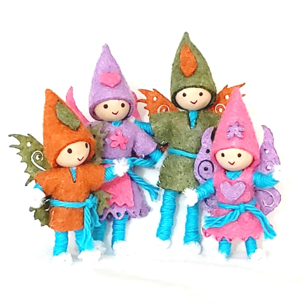 Make Your Own Handmade Gift with Awesome Arts and Crafts Kits for All Ages on Etsy to Inspire Your Creative Side Make Your Own Crafts, Handmade Gifts, WildflowerToys felt wood fairies